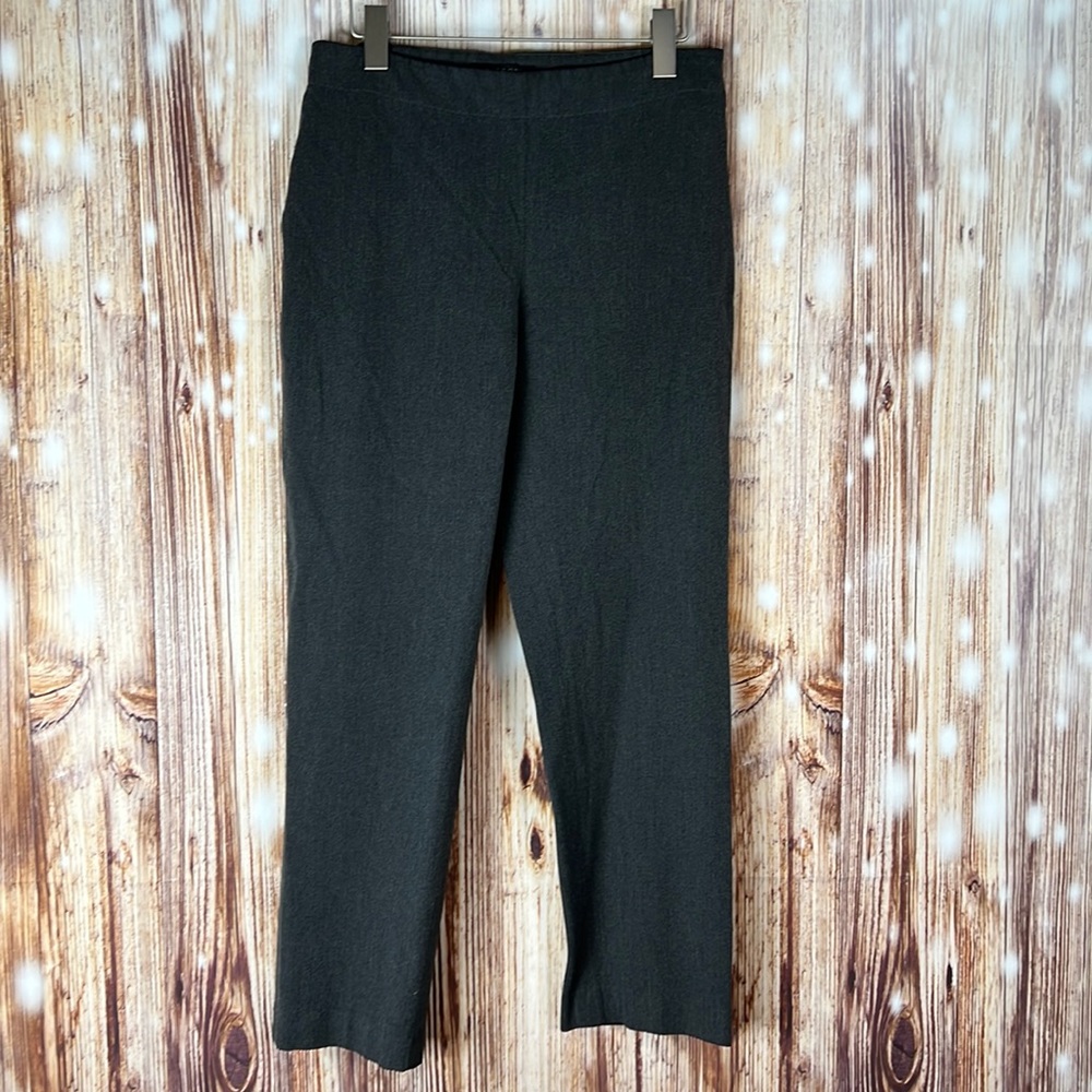 Talbots Gray Slim Fit Side Zip Dress Pants 8 Petite